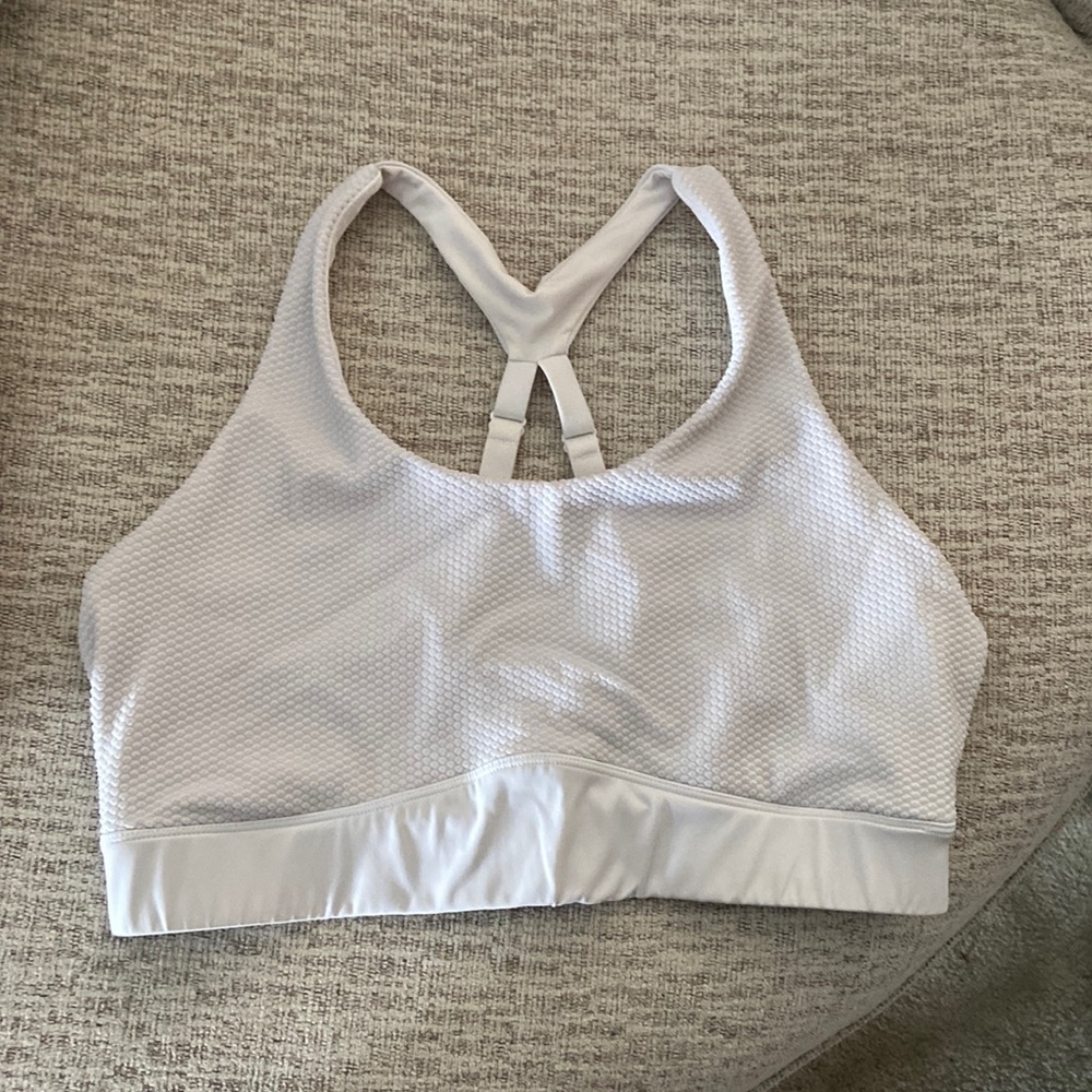 Zyia White Polka Dot Adjustable Bra
